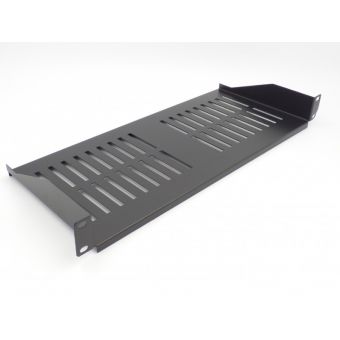 1U 300mm Deep Front Fixing Cantilever Shelf Grey